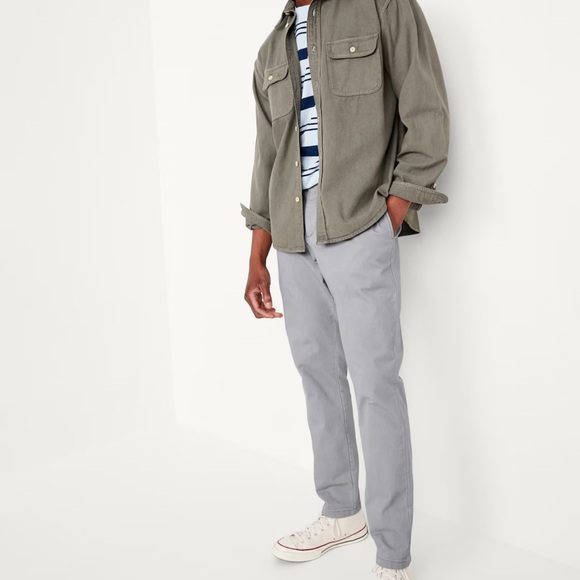 Men's Gray Chinos slim fit - Picture 3 of 4